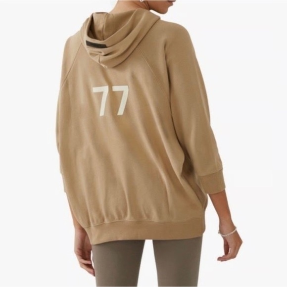 Essentials Sweaters - ESSENTIALS French Terry Three-Quarter Sleeve 77 Hoodie- small